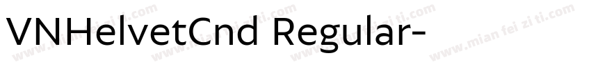 VNHelvetCnd Regular字体转换